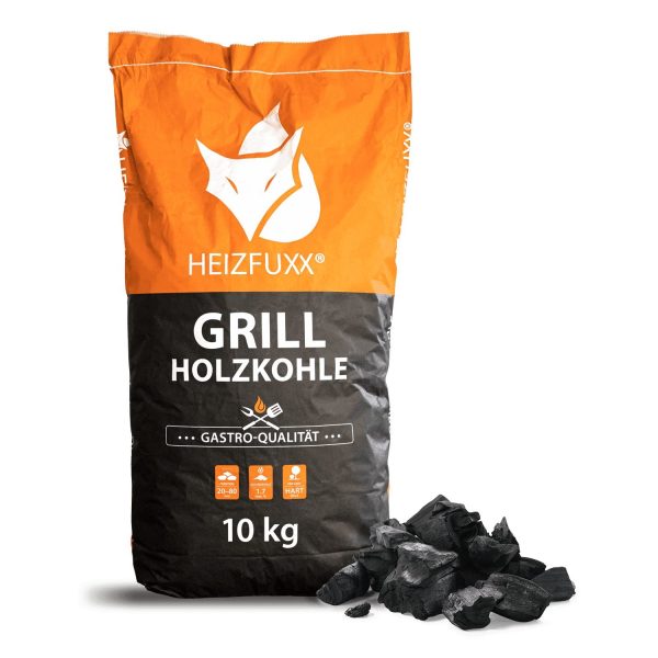 Grill-Holzkohle 20–80 mm – 36 × 10 kg – Premium Hartholz