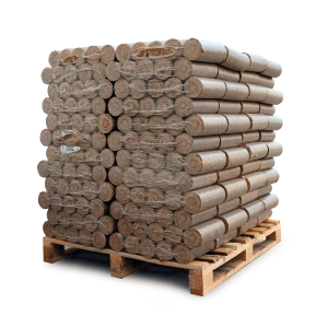 Holzbriketts Nestro XL Red – rund ohne Loch (Palette 960 kg)