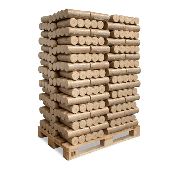 Holzbriketts Nestro XL Red – rund ohne Loch (Palette 960 kg)