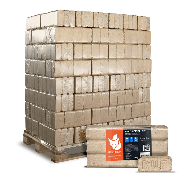 RUF Original Blue Weichholzbriketts – 960 kg Palette
