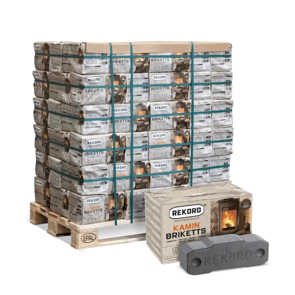 Braunkohle-Briketts 90 × 10 kg – REKORD