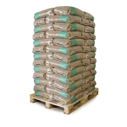 Holzpellets ENplus A1 6 mm – 975 kg (65 × 15 kg) – Weichholz Premium