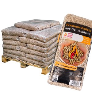 Holzpellets ENplus A1 960 kg – Naturbrennstoffe 6 mm Nadelholz (64 × 15 kg Palette)