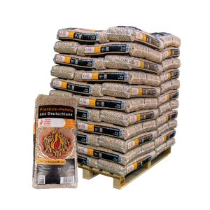 Holzpellets ENplus A1 960 kg – Naturbrennstoffe 6 mm Nadelholz (64 × 15 kg Palette)